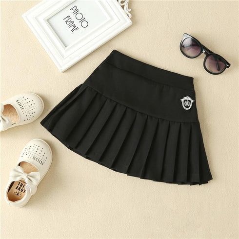 Summer Girls' College Style Pleated Skirt